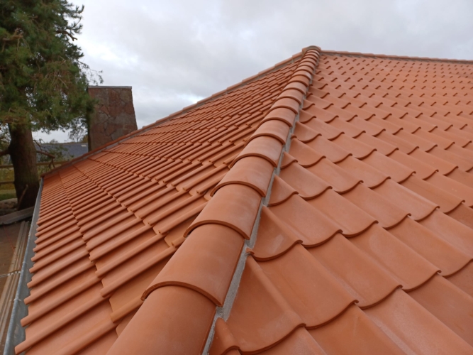 nyt tag rød mursten tag